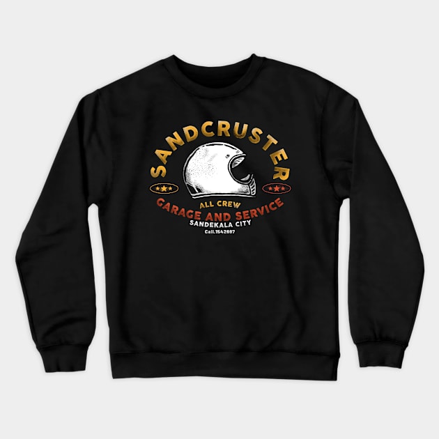 Sandcruster Garage and Service Crewneck Sweatshirt by Merchsides